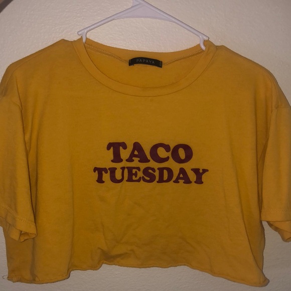 Papaya Tops - Taco Tuesday cropped tee